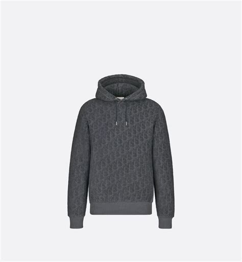 dior oblique jacquard hoodie|Dior oblique hooded sweatshirt.